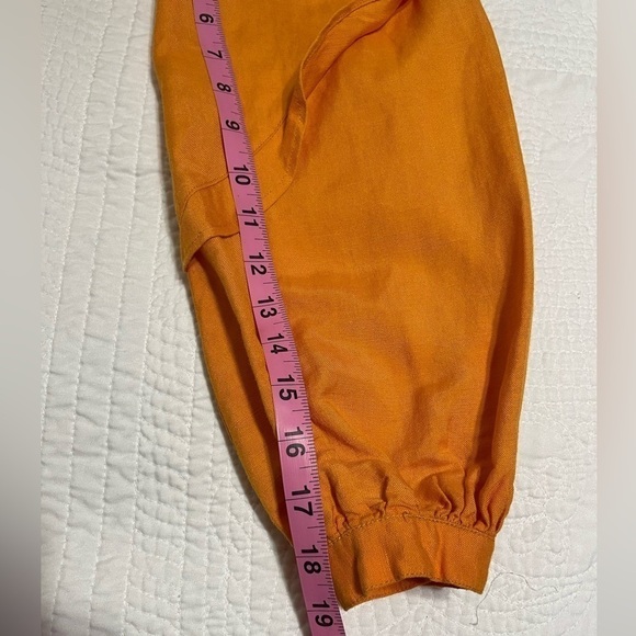 Marissa Webb Collective Yellow Cold Shoulder Ruffle Mini Dress Women's Size 0 - Picture 11 of 13